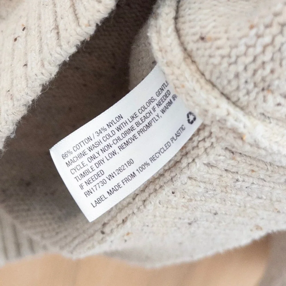 Mens Knit Pullover Sweater Size L Cream Preppy Cabin Cozy Preppy Outdoor Classic